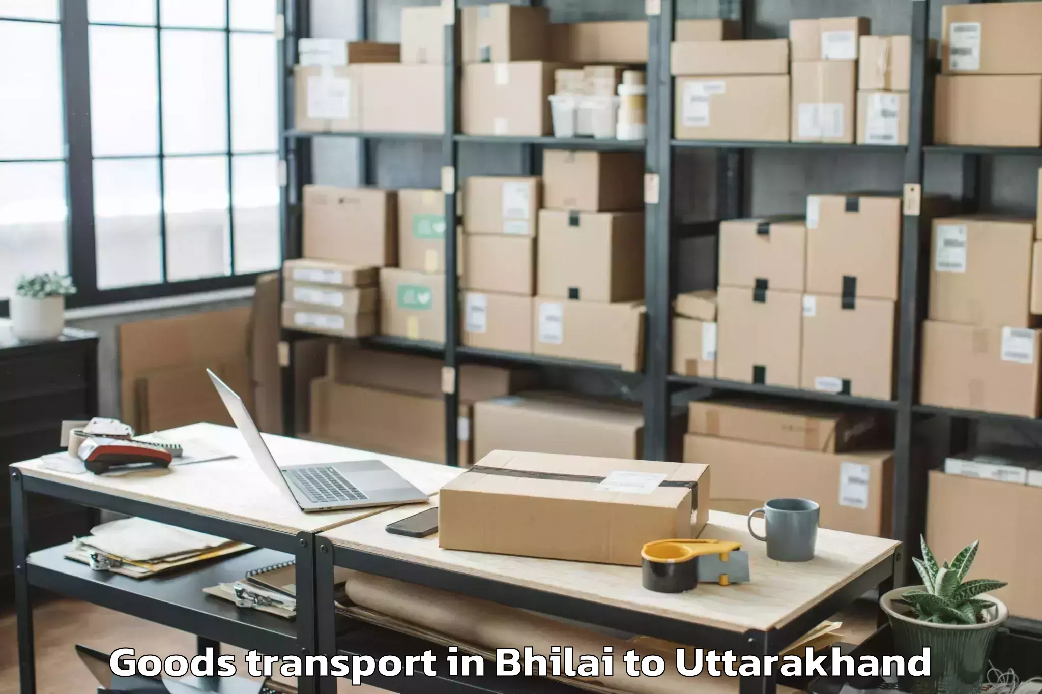 Easy Bhilai to Hemwati Nandan Bahuguna Garhwa Goods Transport Booking